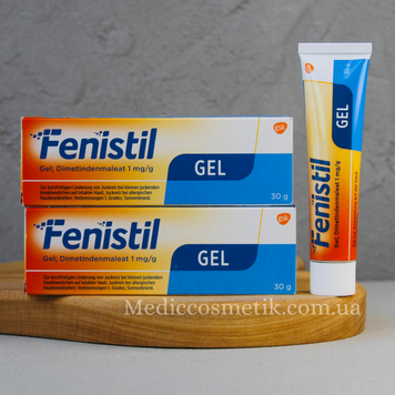 Fenistil gel (Фенистил гель) - охлаждающий гель при опыках, аллергии и укусах насекомых 30 мл Германия 1421 фото