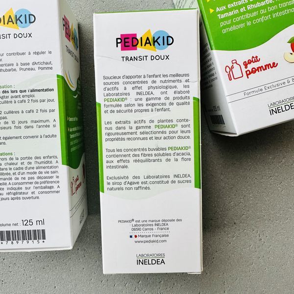 PEDIAKID TRANSIT DOUX (Педиакид) - натуральный сироп для нормализации работы кишечника 125 мл 1187 фото