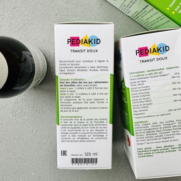 PEDIAKID TRANSIT DOUX (Педиакид) - натуральный сироп для нормализации работы кишечника 125 мл 1187 фото