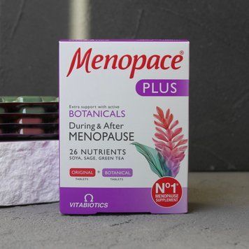 Menopace Plus Vitabiotics (Менопейс Плюс) &mdash; комплекс при менопаузі (вітаміни + фітоестрогени)  2078 фото