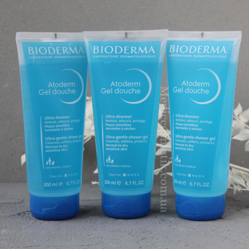 Bioderma Atoderm Gel (Биодерма Атодерм) нежный гель для душа для сухой и чувствительной кожи 200 мл  Франция 6434312121 фото