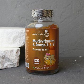 MaxMedix Multivitamins & Omega 3-6-9 Kids &ndash; комплекс для иммунитета для детей с 3 до 12 лет Великобритания 2020 фото