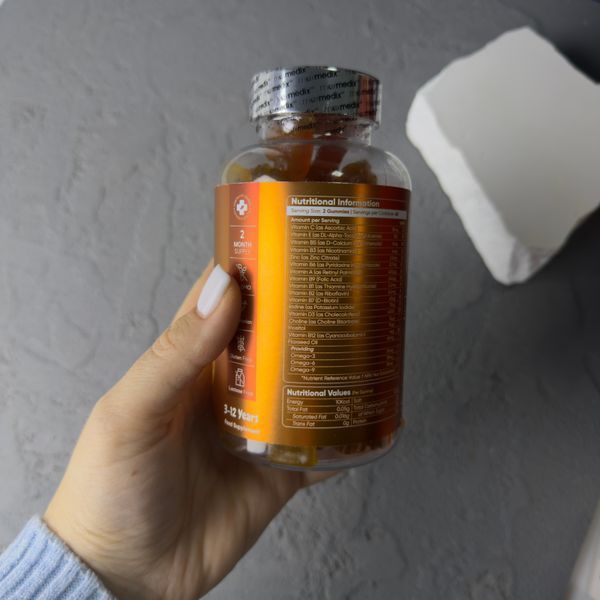 MaxMedix Multivitamins & Omega 3-6-9 Kids &ndash; комплекс для иммунитета для детей с 3 до 12 лет Великобритания 2020 фото