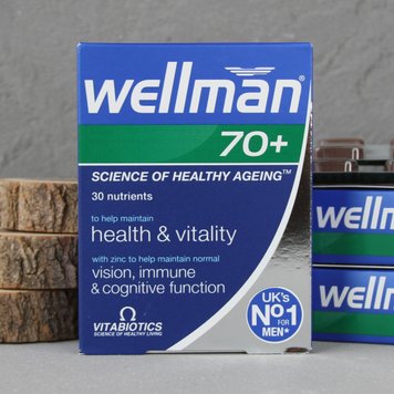 Wellman 70+ Vitabiotics (Велмен) - комплекс для підтримки чоловічого здоров‘я після 70 років  1371 фото