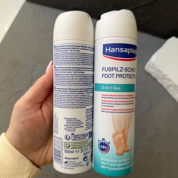 Hansaplast Foot 2 in 1 Deo (Хансапласт) &mdash; средство по уходу за ногами, которое действует как дезодорант и антиперспирант 1831 фото