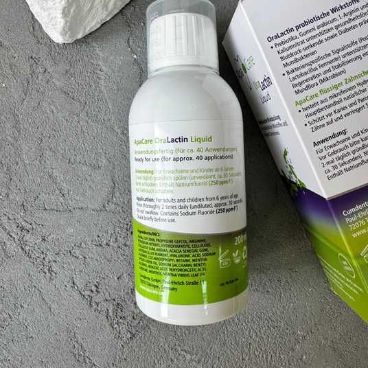 ApaCare OraLactin Liquid — ополіскувач «Рідка емаль» 200 мл Німеччина
