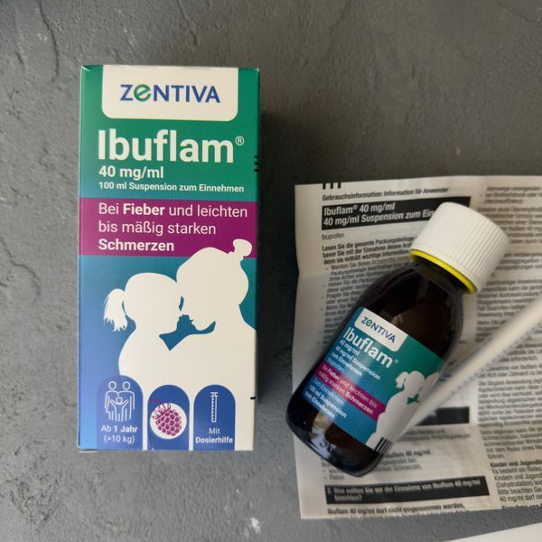 Ibuflam 40 мг/мл Zentiva (Ибуфлам) &ndash; сироп ибупрофена для детей с 6 месяцев Германия 1990 фото