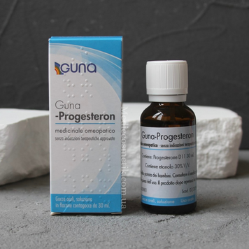 Guna Progesteron&nbsp;(Гуна Прогестерон) - це гомеопатичний препарат, що містить прогестерон для регулювання гормонального балансу, особливо у жінок 30 мл Італія 1899 фото