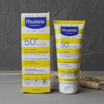 Mustela (Мустела) - сонцезахисне молочко для обличчя та тіла  SPF50+ 100 мл 1133 фото