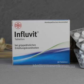 Influvit (Инфлувит)- гомеопатическое противовирусное средство 80 штук 1447 фото