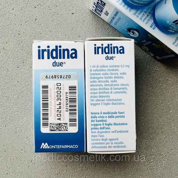 IRIDINA DUE (Ірідіна) - відбілюючі та зволожуючі краплі для очей Італія 1264 фото