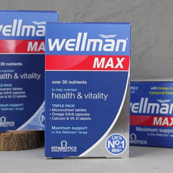 Wellman MAX Vitabiotics (Велмен Макс) — полівітамінний комплекс 3 в 1 для підтримки чоловічого здоров'я 1372 фото