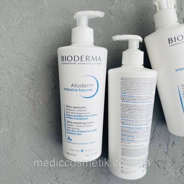 Bioderma Atoderm Intensive Baume (Биодерма интенсов Бауме) – интенсивный бальзам для очень сухой и чувствительной, атопической кожи 500 мл 1024 фото