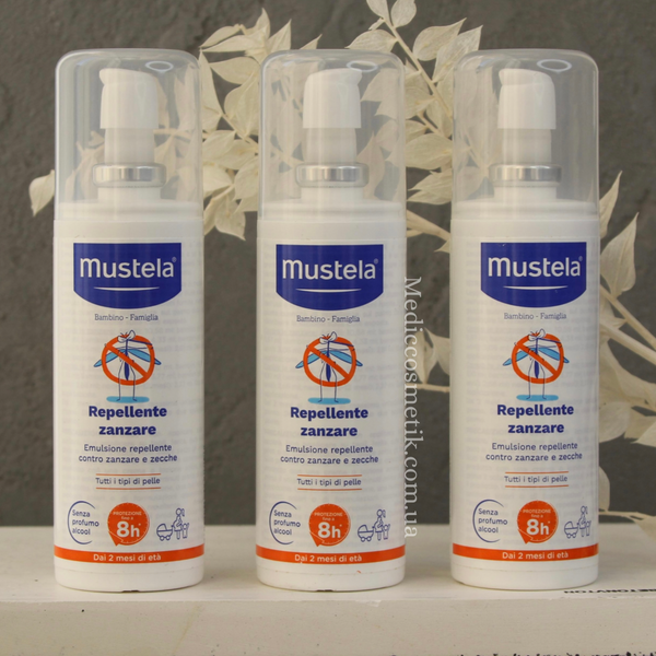 Mustela Anti-Mosquito Baby 100 мл (Мустела)- спрей - захист від кліщів та комарів, який підходить для всієї родини  1125 фото