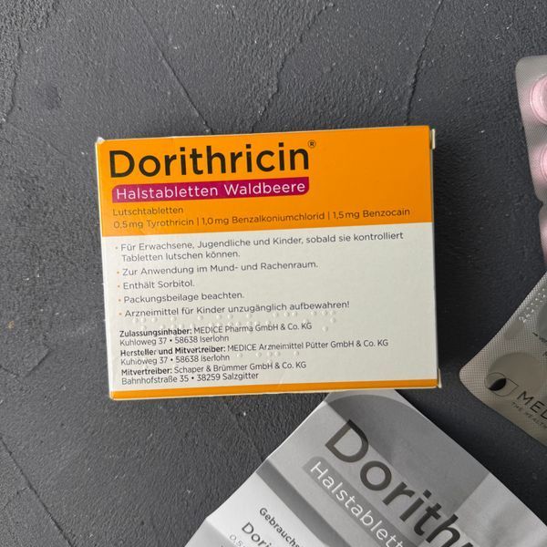 Dorithricin (Доритирицин)  - препарат для быстрого лечения боли в горле&nbsp;20 штук 2014 фото