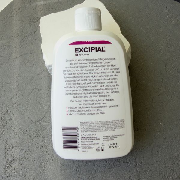 Excipial 10 Lipolotion (Эксипиал)- питательное молочко для сухой кожи с высоким содержанием мочевины 500 ml 1888 фото
