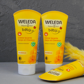 Weleda Baby and Child (Веледа) - шампунь и гель для душа для детей 200 ml 1241 фото