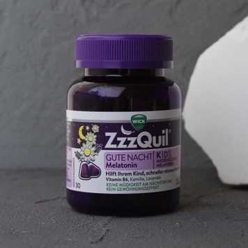 Wick ZzzQuil KIDS Natura &ndash; мягкая жевательная пастилка для спокойного сна Германия 1858 фото