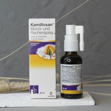Kamillosan (Камилосан) - спрей для снятия боли в горле, зубной боли и для освежения полости рта 1458 фото