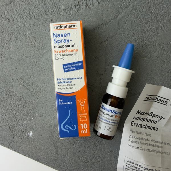 NasenSpray Ratiopharm Erwachsene 0,1% (Назенспрей) &ndash; спрей от насморка 10 мл Германия 1841 фото