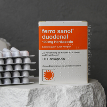 Ferro Sanol Duodenal 100 мг (Ферро санол) &ndash; уникальное двухвалентное железо 50 штук Германия 1882 фото