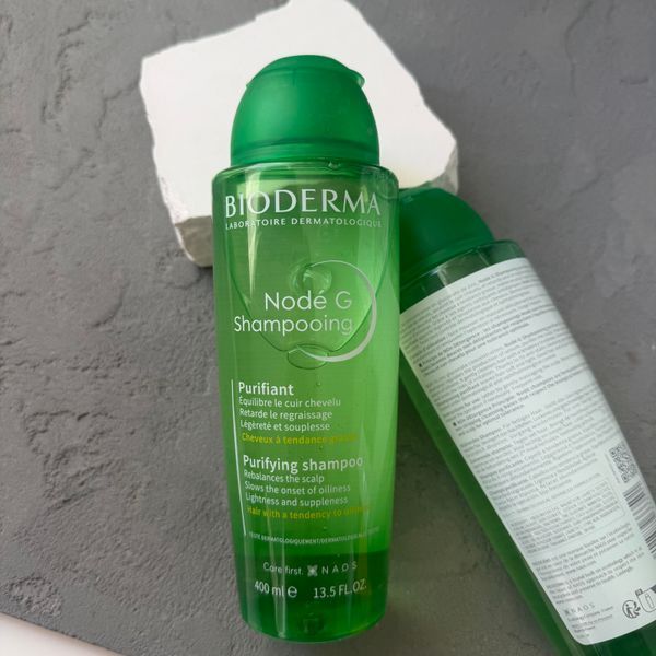 Bioderma Nod&eacute; G Shampooing Purifiant (Біодерма Нуд) &ndash; очищувальний шампунь для жирної шкіри голови 400 мл Франція  3028 фото