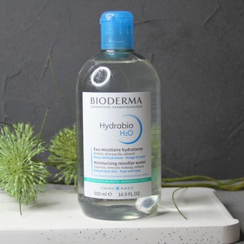 Bioderma Hydrabio H2O (Биодерма) – мицеллярная очищающая вода 500 мл 1549 фото