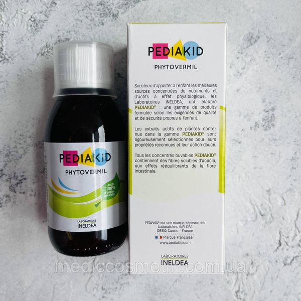 PEDIAKID PHYTOVERMIL (Педіакід) - дитячий натуральний сироп від глистів 125 мл Франція 1360 фото