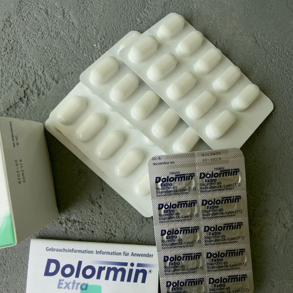 DOLORMIN Extra (Долормин) - обезболивающие таблетки 50 штук Германия 1699 фото