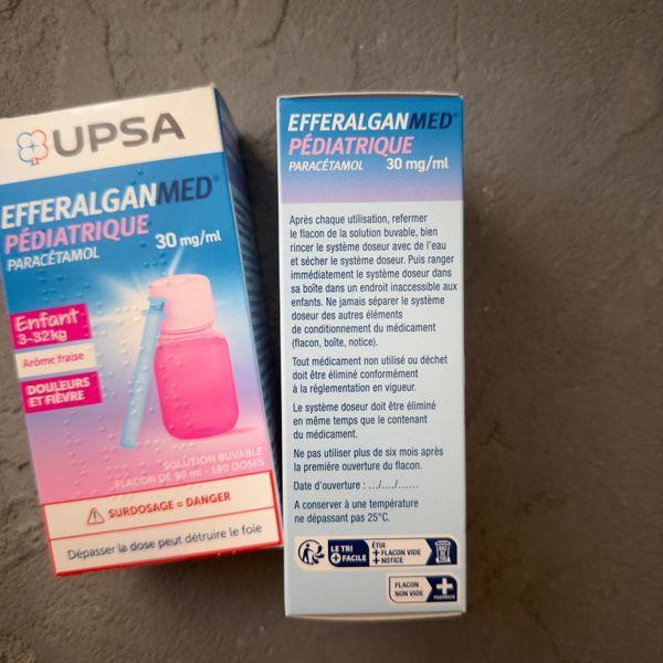Efferalgan UPSA (Ефералган) - знеболювальний та жарознижуючий&nbsp;сироп на основі парацетамолу Франція 1415 фото