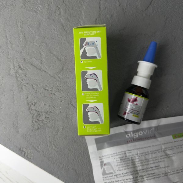 Algovir Kinder (Альговир) &ndash; немецкий противовирусный назальный спрей с Carragelose 2066 фото
