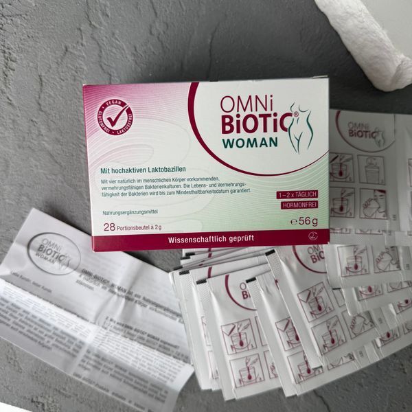 OMNiBiOTiC WOMAN (Омнибиотик Вумен) &mdash; немецкий пробиотик для поддержки женской интимной микрофлоры 28 саше Германия 2050 фото