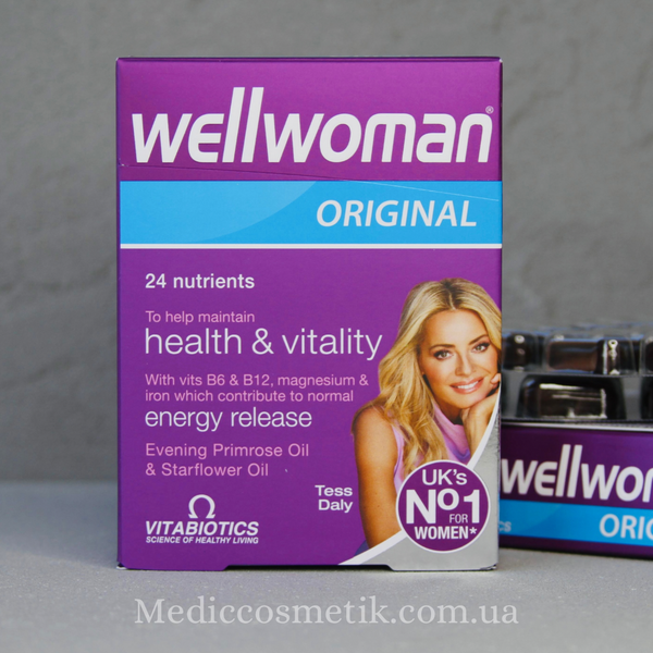 Wellwoman Original Vitabiotics (Велвумен Ориджинал) – комплекс для поддержки женского здоровья 30 штук 1252 фото