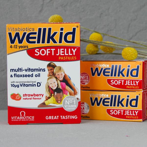 Wellkid Soft Jelly Vitabiotics (Велкід) - желейні полівітамінидля дітей з 4 до 12 років 30 штук  1245 фото