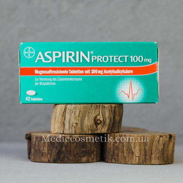 Aspirin protect 100 mg (Аспірин Кардіо) 42 таблетки Німеччина 1311 фото