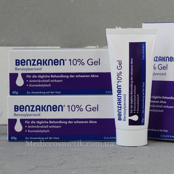 Benzaknen 10% (Бэнзакнэн) -гель против угрей 60 г 1320 фото