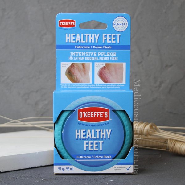 OKeeffeS Healthy Feet Foot Cream (Окіфіс)  - крем для дуже сухої та потрісканої шкіри ніг 1137 фото