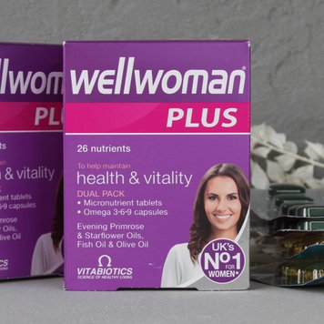 Wellwoman Plus Vitabiotics (Велвумен) - полівітамінний комплекс 3 в 1 для підтримки жіночого здоров‘я 1375 фото