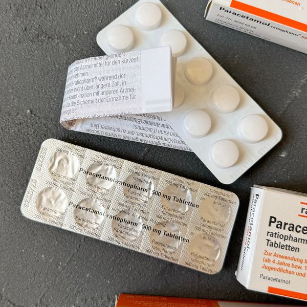 PARACETAMOL (Парацетамол) - знеболючий, протизапальний і жарознижувальний 20 таблеток Німеччина 1498 фото