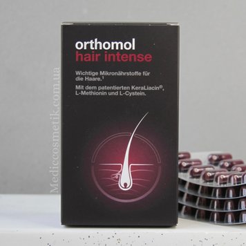 Orthomol Hair Intense (Ортомол Хеір інтенс) - вітамінний комплекс для волосся 60 штук на місяць Німеччина 1147 фото